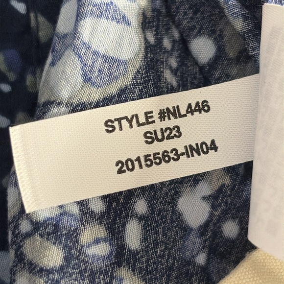 Madewell Button-Front V-Neck Mini Dress in Classic Indigo - Size Small - Picture 8 of 8